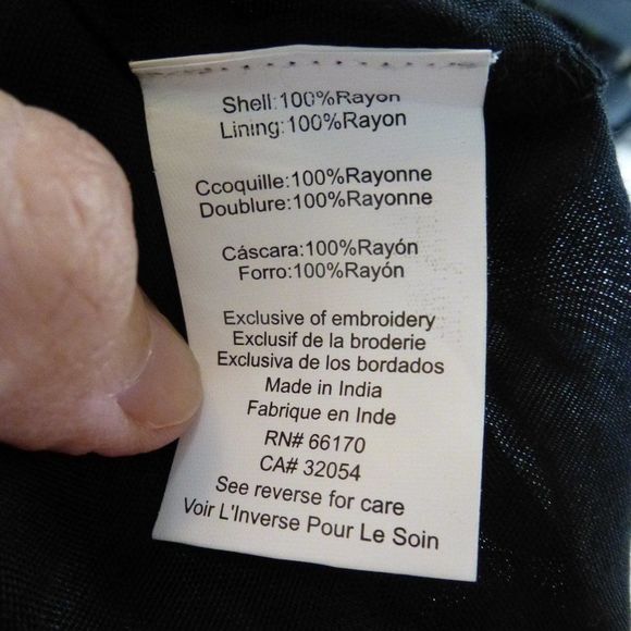 Anthropologie Black and Multicolor Midi Dress - Picture 5 of 6